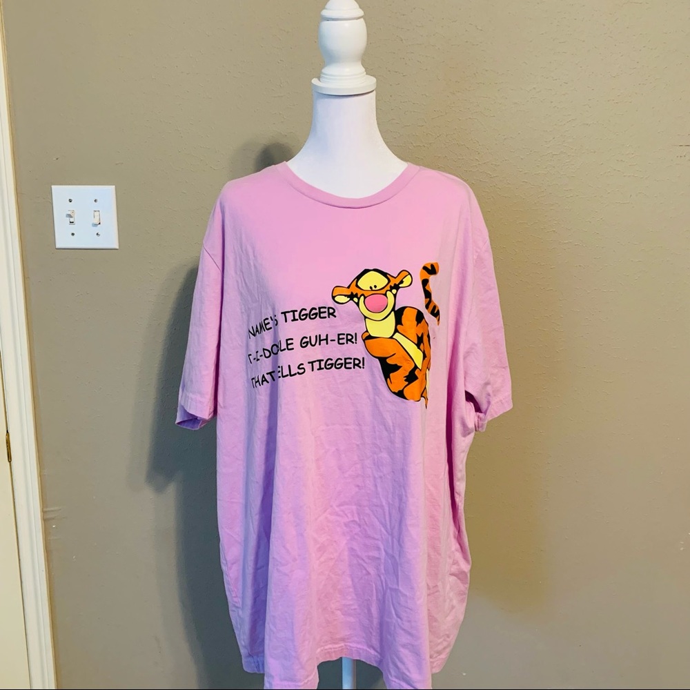 Tigger Pink Graphic Tee - Size 3X